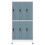 VidaXL vidaXL Locker Cabinet Light Grey and Dark Grey Steel Office Storage Locker 2