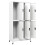 VidaXL vidaXL Locker Cabinet White Steel Office Storage Locker Cabinet Furniture 5