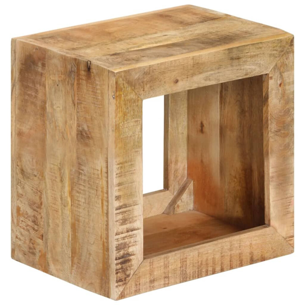 vidaXL Solid Wood Mango Stool Hocker Coffee Couch Side Table Wooden Furniture