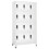 VidaXL vidaXL Locker Cabinet White Steel Office Indoor Storage Filing Cabinet Locker 1