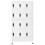 VidaXL vidaXL Locker Cabinet White Steel Office Indoor Storage Filing Cabinet Locker 2