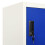 VidaXL vidaXL Locker Cabinet Grey and Blue Steel Office Storage Filing Cabinet Locker 4