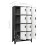 VidaXL vidaXL Locker Cabinet Anthracite and White Steel Office Storage Cabinet Locker 4