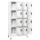 VidaXL vidaXL Locker Cabinet White Steel Office Indoor Storage Filing Cabinet Locker 3