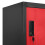 VidaXL vidaXL Locker Cabinet Anthracite and Red Steel Office Storage Cabinet Locker 4