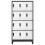 VidaXL vidaXL Locker Cabinet Anthracite and White Steel Office Storage Cabinet Locker 2