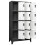 VidaXL vidaXL Locker Cabinet Anthracite and White Steel Office Storage Cabinet Locker 3