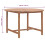 VidaXL vidaXL Solid Wood Teak Garden Dining Table Kitchen Dining Room Patio Table 4