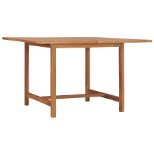 vidaXL Solid Wood Teak Garden Dining Table Kitchen Dining Room Patio Table