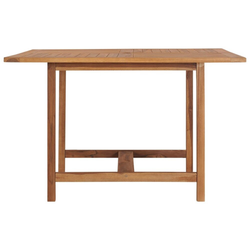 VidaXL vidaXL Solid Wood Teak Garden Dining Table Kitchen Dining Room Patio Table 2