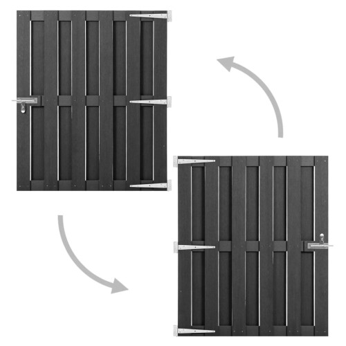 VidaXL vidaXL Gartentor WPC 100x112 cm Grau 1