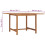 VidaXL vidaXL Solid Wood Teak Garden Dining Table Kitchen Dining Room Patio Table 4