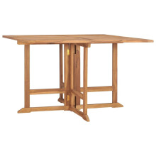 vidaXL Solid Wood Teak Folding Garden Dining Table Kitchen Dining Room Table