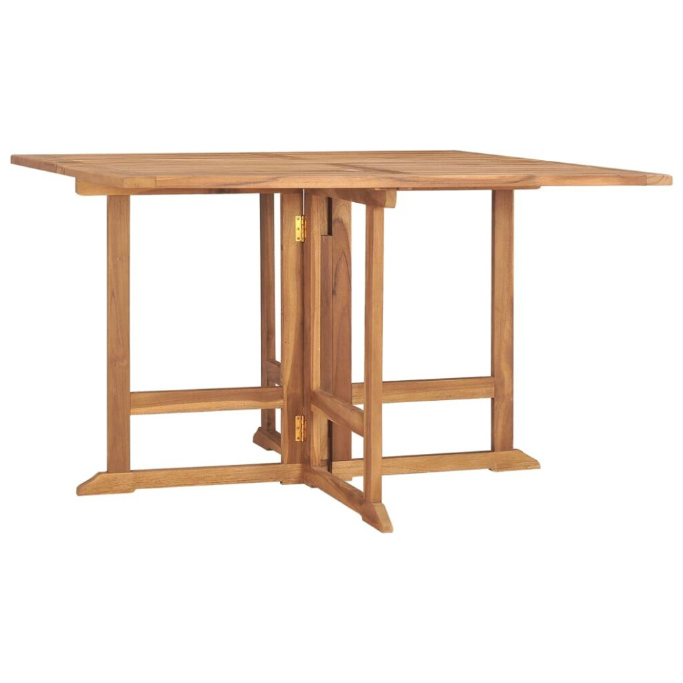 Vidaxl Solid Wood Teak Folding Garden Dining Table Kitchen Dining Room Table
