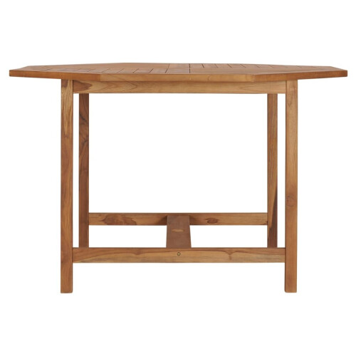 VidaXL vidaXL Solid Wood Teak Garden Dining Table Kitchen Dining Room Patio Table 2
