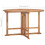 VidaXL vidaXL Solid Wood Teak Folding Garden Dining Table Kitchen Dining Room Table 4