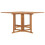 VidaXL vidaXL Solid Wood Teak Folding Garden Dining Table Kitchen Dining Room Table 2