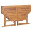 VidaXL vidaXL Solid Wood Teak Folding Garden Dining Table Kitchen Dining Room Table 5