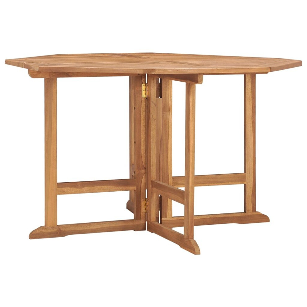 Vidaxl Solid Wood Teak Folding Garden Dining Table Kitchen Dining Room Table