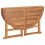 VidaXL vidaXL Solid Wood Teak Folding Garden Dining Table Kitchen Dining Room Table 6