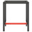 VidaXL vidaXL Work Bench Frame Matte Black and Matte Red Metal Table Bracket Base 3