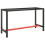 VidaXL vidaXL Work Bench Frame Matte Black and Matte Red Metal Table Bracket Base 1