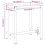 VidaXL vidaXL Work Bench Frame Matte Black and Matte Red Metal Table Bracket Base 8