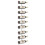 VidaXL vidaXL Wall-mounted Wine Rack for 9 Bottles White Iron Kitchen Bottle Holder 3