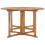 VidaXL vidaXL Solid Wood Teak Folding Garden Dining Table Kitchen Dining Room Table 2