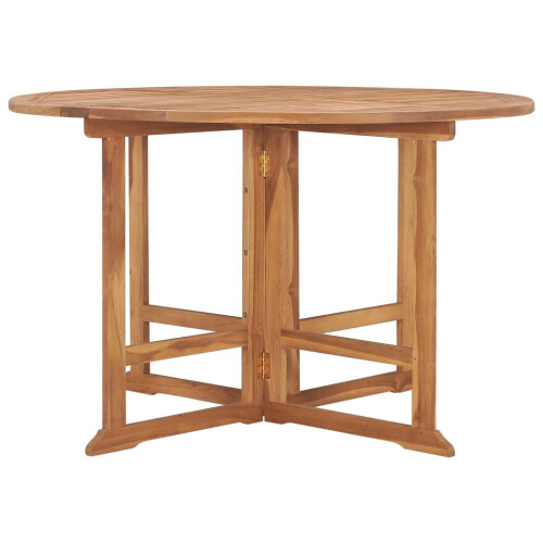 VidaXL vidaXL Solid Wood Teak Folding Garden Dining Table Kitchen Dining Room Table 1