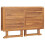 VidaXL vidaXL Solid Wood Teak Folding Garden Dining Table Kitchen Dining Room Table 5