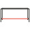 VidaXL vidaXL Work Bench Frame Matte Black and Matte Red Metal Table Bracket Base 3