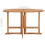 VidaXL vidaXL Solid Wood Teak Folding Garden Dining Table Kitchen Dining Room Table 7