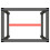 VidaXL vidaXL Work Bench Frame Matte Black and Matte Red Metal Table Bracket Base 5
