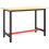 VidaXL vidaXL Work Bench Frame Matte Black and Matte Red Metal Table Bracket Base 2