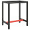 VidaXL vidaXL Work Bench Frame Matte Black and Matte Red Metal Table Bracket Base 1