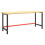 VidaXL vidaXL Work Bench Frame Matte Black and Matte Red Metal Table Bracket Base 2