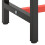 VidaXL vidaXL Work Bench Frame Matte Black and Matte Red Metal Table Bracket Base 7