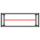 VidaXL vidaXL Work Bench Frame Matte Black and Matte Red Metal Table Bracket Base 5