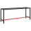 VidaXL vidaXL Work Bench Frame Matte Black and Matte Red Metal Table Bracket Base 1