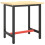 VidaXL vidaXL Work Bench Frame Matte Black and Matte Red Metal Table Bracket Base 2