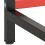 VidaXL vidaXL Work Bench Frame Matte Black and Matte Red Metal Table Bracket Base 8