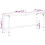 VidaXL vidaXL Work Bench Frame Matte Black and Matte Red Metal Table Bracket Base 9
