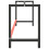 VidaXL vidaXL Work Bench Frame Matte Black and Matte Red Metal Table Bracket Base 5