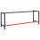 VidaXL vidaXL Work Bench Frame Matte Black and Matte Red Metal Table Bracket Base 3