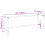 VidaXL vidaXL Work Bench Frame Matte Black and Matte Red Metal Table Bracket Base 4