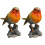 Selections Robin on a Tree Stump Garden Ornament (Set of 2) 1