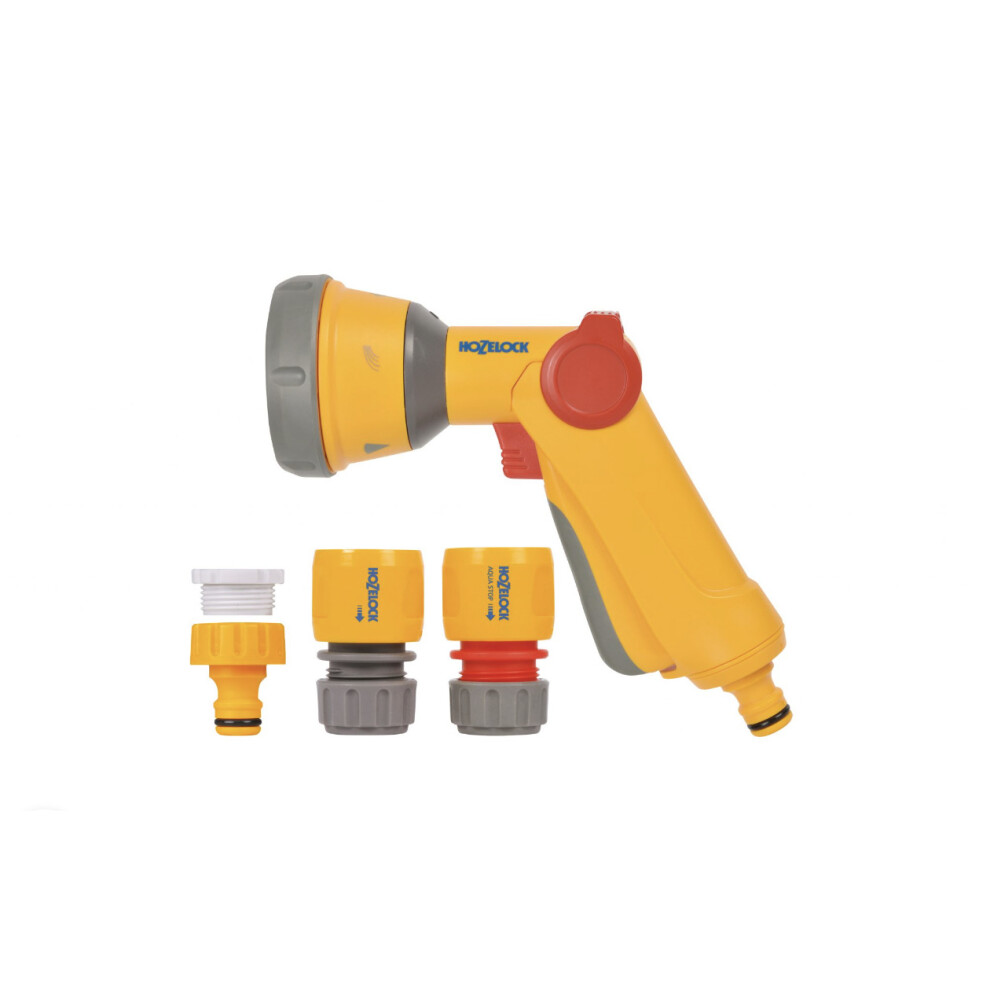 Hozelock 2343 Multi Spray Gun Soft Touch & Fittings Set 