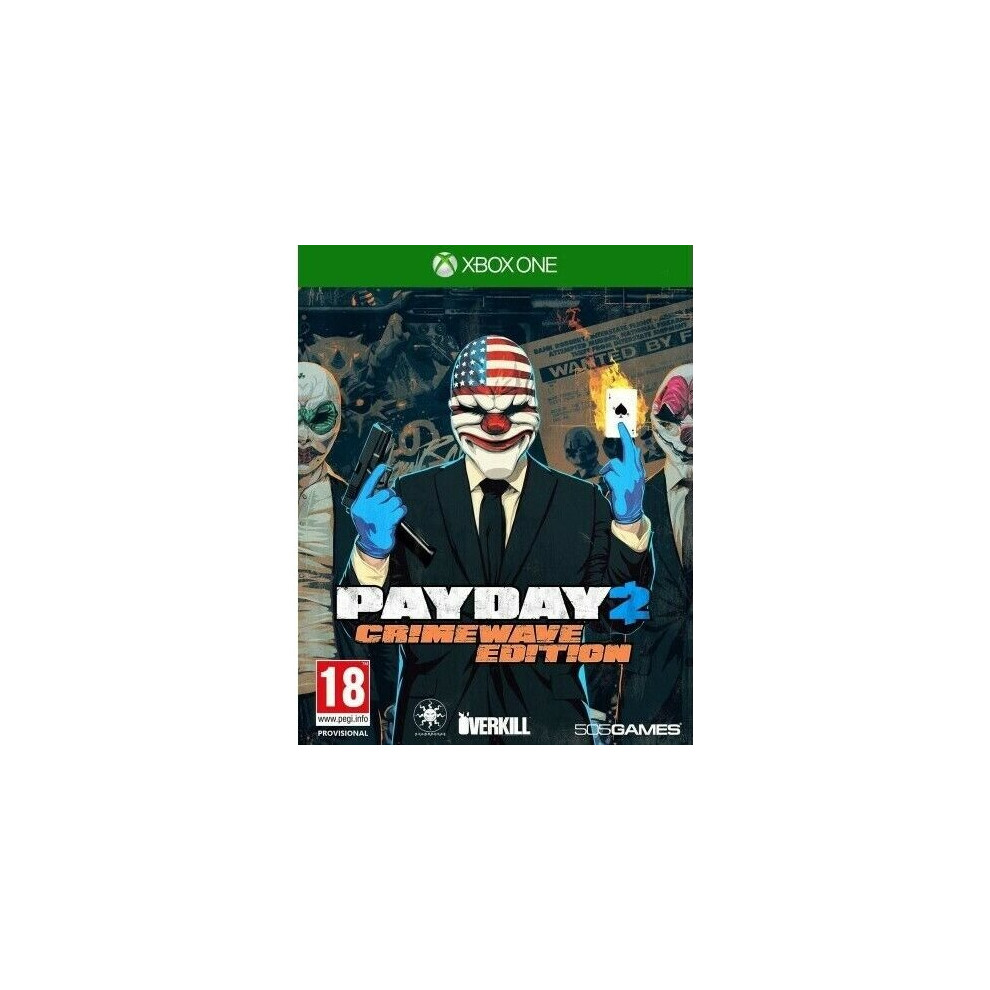 Payday 2: Crimewave Edition (Italian Box - Efigs In Game) | Microsoft Xbox One | Video Games 8023171036328