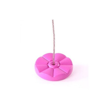 (Pink) Rebo Children's Button Swing Seat - Perfect for Swing Sets and Climbing Frames